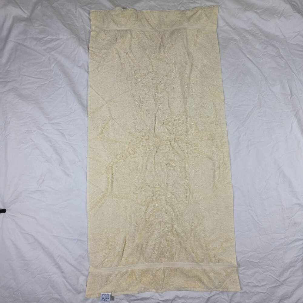 Vintage Martex New Splendor Cotton Bath Towel Beige Made In USA Soft Absorbent